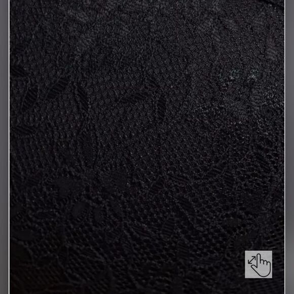 NWT Torrid Plunge Push-Up Lace Straight Back Bra Black Size 38DDD Convertible - Picture 5 of 5